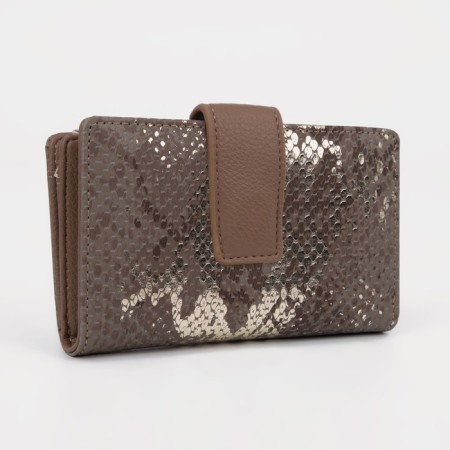 Women's wallet on a magnet, khaki color