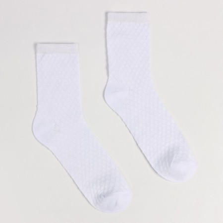 Children's socks, white color/rhombics, rn 14-16-1