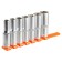 Set of end heads Airline AT-7-34, 1/2 "DR, hexagonal, 7 items, 10-22 mm