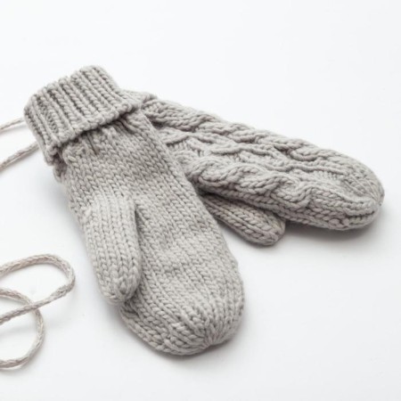 Women's mittens minku "knitted", 18 cm (6 1/2), cent-1