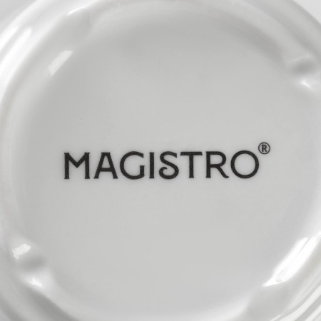 Porcelain mug Magistro "sea breeze", 220 ml, white color-4