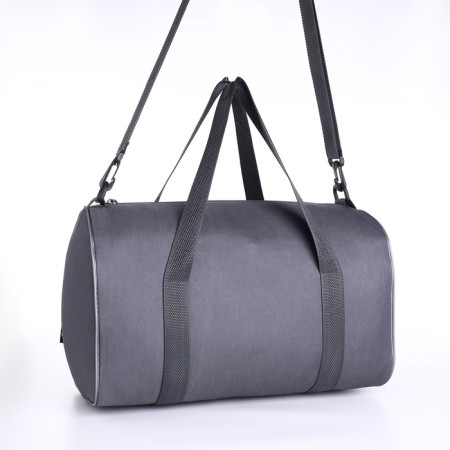 Road bag, textura, small size, color gray-3