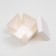 The box is folding, white, 10 x 10 x 10 cm