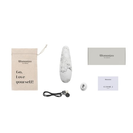 Contactly clitore stimulator Womanizer Marilyn Monroe, marble-white-2