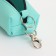 Key of zipper, length 16 cm, ring, carbine, turquoise color