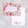 Cards-Mini "since March 8", flowers on a white background, 8 x 6 cm