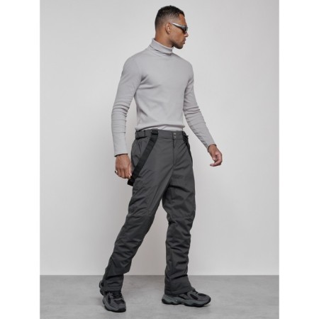 Semi-combinezone ski insulated male winter, size 50, dark gray color-6