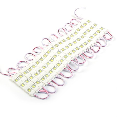 SMD5630 LED module, 1.5 W, 3 LED, 135 LM, IP65, 6500K, 12V white, set 20 pcs.-2