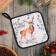 Merry Christmas Square 19x19 cm, Sarzha, 100% Cotton, Vatin 250 g/m2