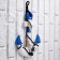 Interior anchor with a rope and a star, white-blue 5*23*32cm