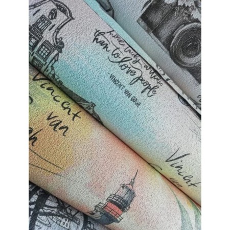 Paper wallpapers "Gomel wallpaper" Vincent 61, 0.53x10.05m-4