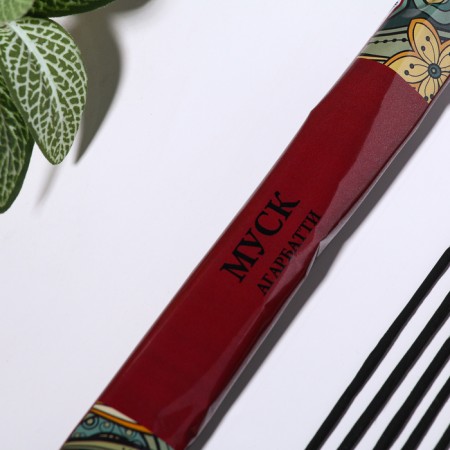 Incense "Agarbatti Musk", 8 sticks in soft packaging-1