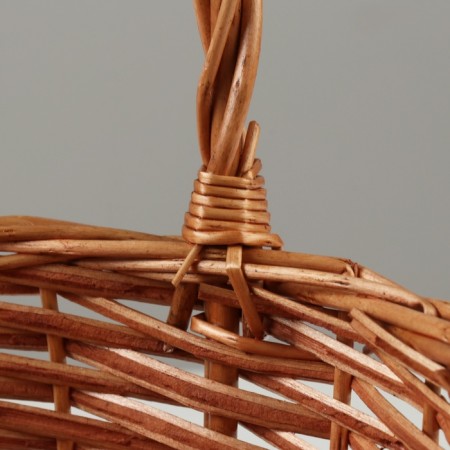 Set of wicker baskets, d29x14/38 cm, d24 x 12/33 cm, 2 pcs, honey, willow-4