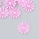 The workpiece of Foamiran "Flower" 2.5 cm, thickness. 1mm, set 10 pcs, pink