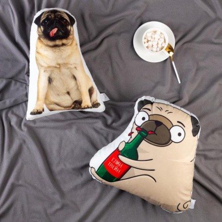 Decorative Ethel pillow "Pops" 29x40 cm, velor, 100% p/e-1