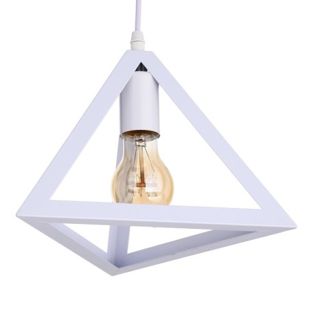 Squirry of the suspension "Pyramid" 1x40W E27 white 16x16x116 cm