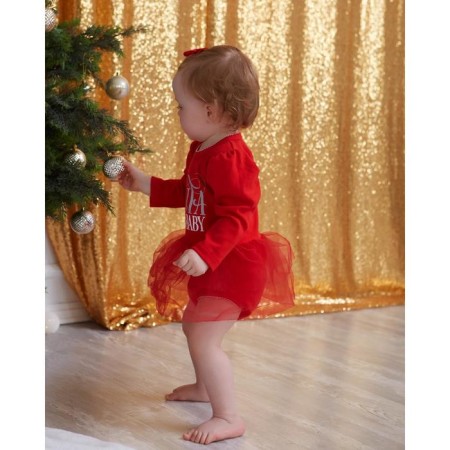 Боди с юбкой Крошка Я "Santa Baby", рост 80-86 см-1