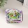 Casket Metal with a handle "Rabbit with a chicken" 10.5x7.8x6.4 cm