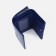Women's wallet on the button, blue color