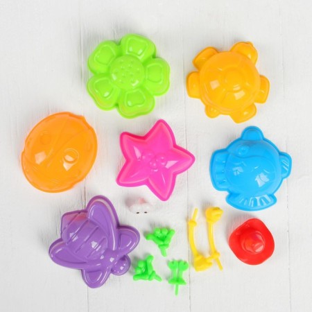 Space sand pink in the box, 1 kg + sandbox + molds-1