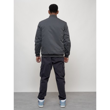 Male bomber, size 48, dark gray color-3
