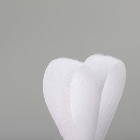Velcro "loop", 20 mm × 25 ± 1 m, white color-3