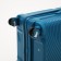 Great suitcase 28 "On a zipper, code lock, blue color