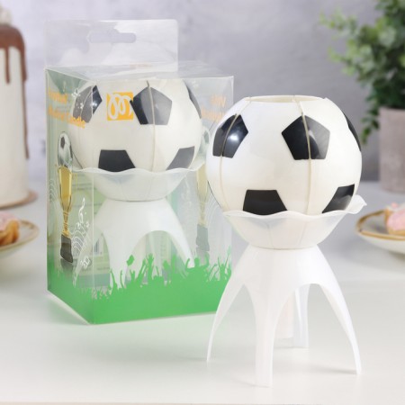 Candle for the cake musical "ball", white-black