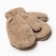 Mittens teenage minku Bear embroidery 24 cm brown color