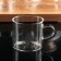 Tea kit on an eco wooden stand, 7 items: glass kettle with a sieve 900 ml, mugs 6 pcs, 100 ml