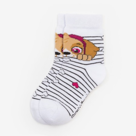Puppy patrol. Sky Patrol socks, white/black, 16-18 cm-3