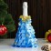 Cover on the bottle "Christmas tree" color blue, mix