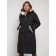 Coat insulated winter female, size 50, black color