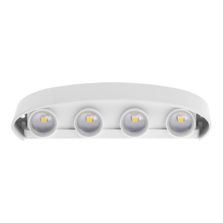 Front Facade "Semesfer", FSD-067, 8 W, 3000K, 4 rays, IP65, 220 V, plastic, white 1008421-5