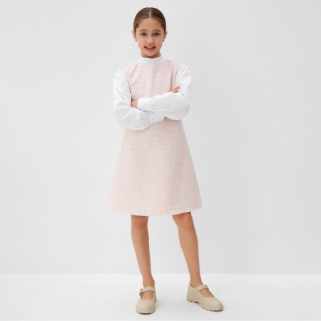Платье для девочки MINAKU: PartyDress, цвет розовый, рост 128 см-9