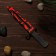 Souvenir weapons made of wood "Bayonet Knife", red patterns