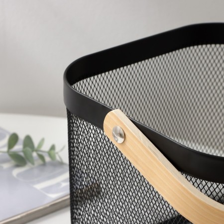 Universal Basket LADOM, 26.5 × 25.5 × 18 cm, black color-3