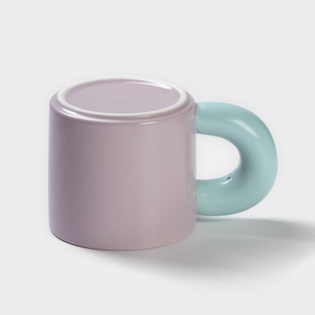 Ceramic "air" mug, 300 ml, purple and blue color-2