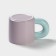 Ceramic "air" mug, 300 ml, purple and blue color