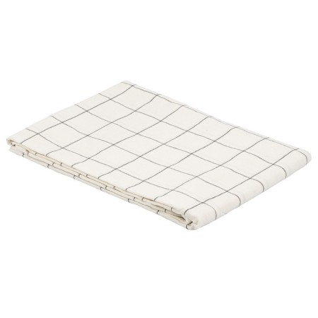 White cotton tablecloth in the Essential cage, size 170x250 cm-2