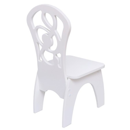 The Supervisor Key chair with a millsed back, the color is white, hard-2