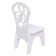 The Supervisor Key chair with a millsed back, the color is white, hard