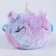 Plush handbag "unicorn" on the lace, lilac color