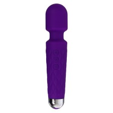 Massage vibrator, 20 frequencies, 16 modes, 20.4 × 4.2 cm, purple