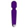 Massage vibrator, 20 frequencies, 16 modes, 20.4 × 4.2 cm, purple