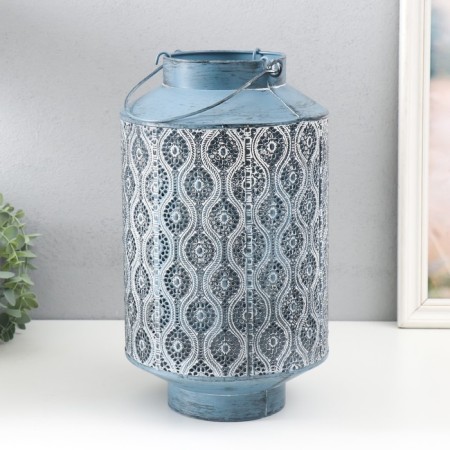 Summary metal per 1 candle "Arabica" d = 8.5 cm aged silver 19x34 cm-2