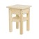 Wooden stool for children, 300 × 300 × 350 mm, a massif pine, without coating