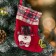 Nosok for gifts "Christmas song" Snowman, 13x17 cm, red