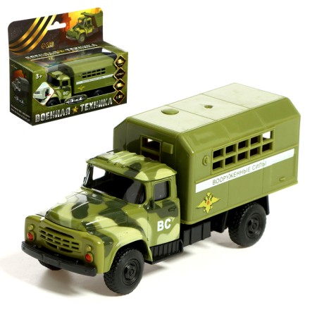 Metal truck "ZIL. Army ", 1:52, inertia