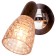 Economic light ILUKA 40W E14 chrome, wenge 15x15x17cm